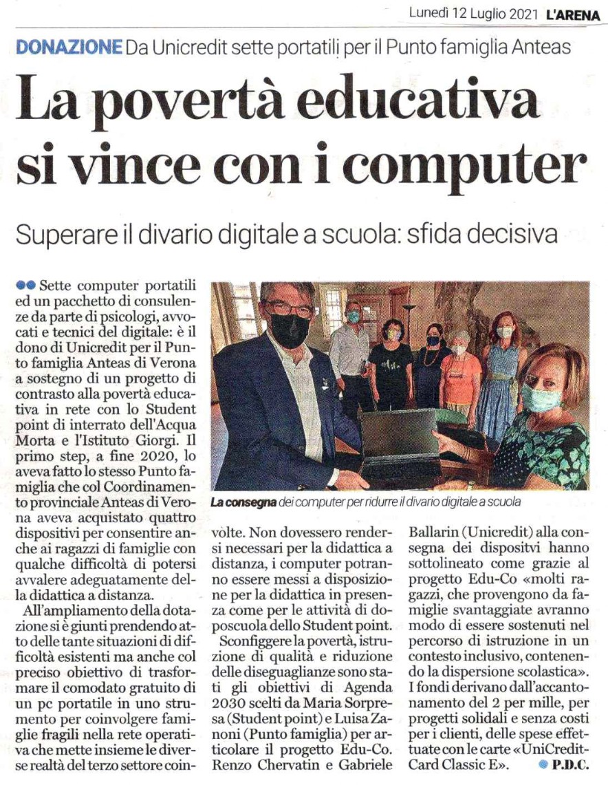 EDU-co Progetto a contrasto della povertà educativa e dispersione scolastica